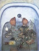 Frida Kahlo What the water gave me oil on canvas
